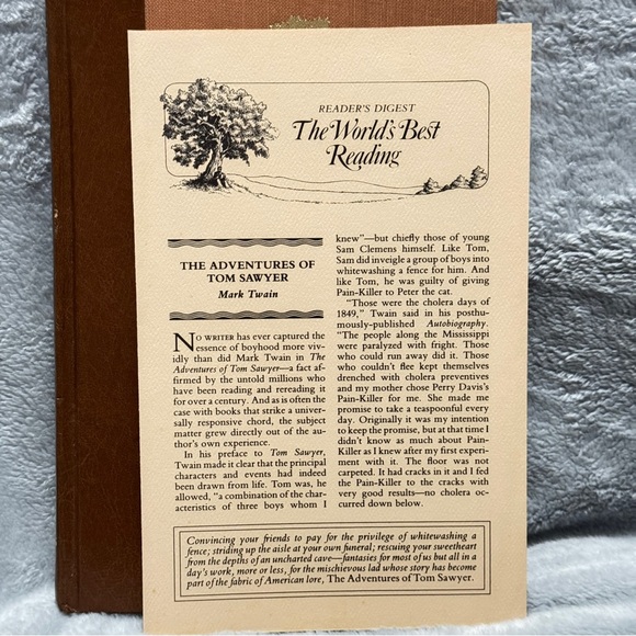 The Adventures of Tom Sawyer Mark Twain 1985 Reader’s Digest Edition Book - Picture 10 of 14